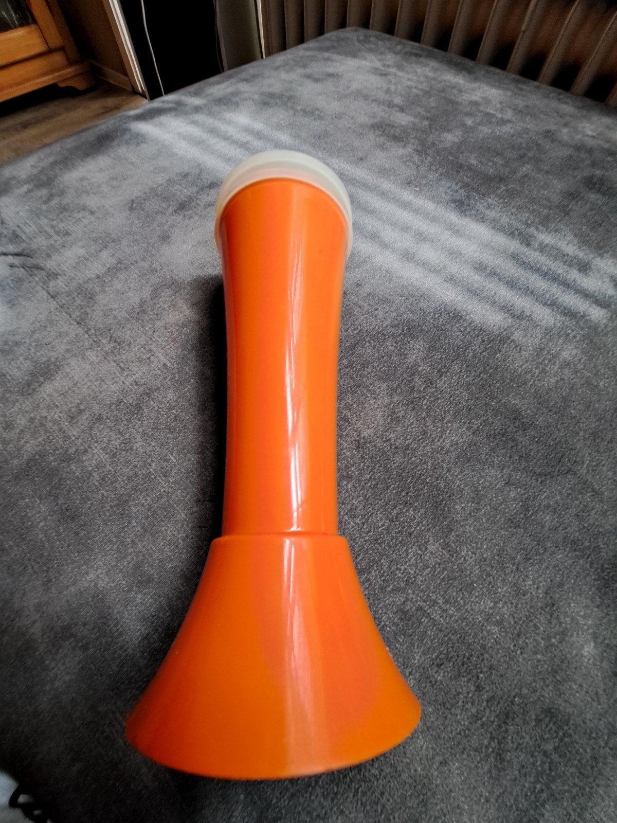 Tupperware Shaker Oranje met Zeef en Deksel, Gebruikt, Oranje, Ophalen of Verzenden, Met deksel