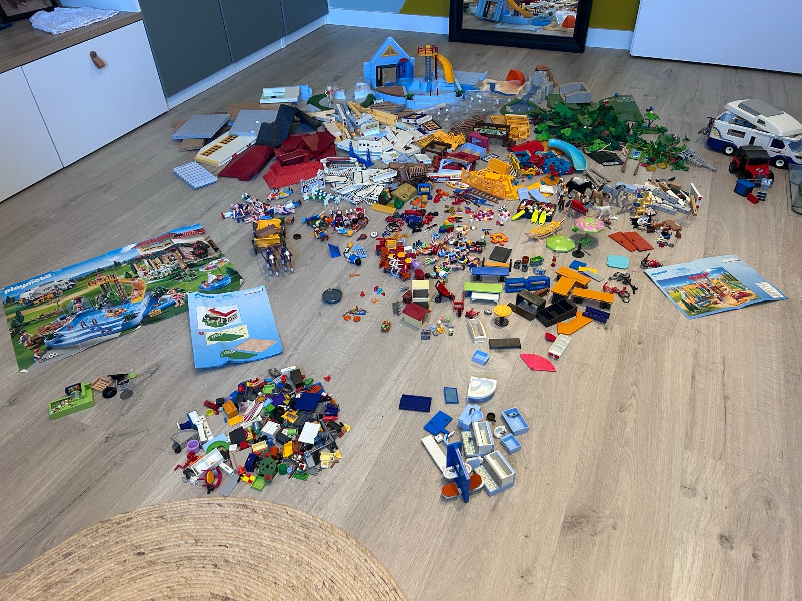 Enorme Playmobil Collectie: School, Manege, Dierenkliniek, Ophalen of Verzenden, Gebruikt, Jongen of Meisje