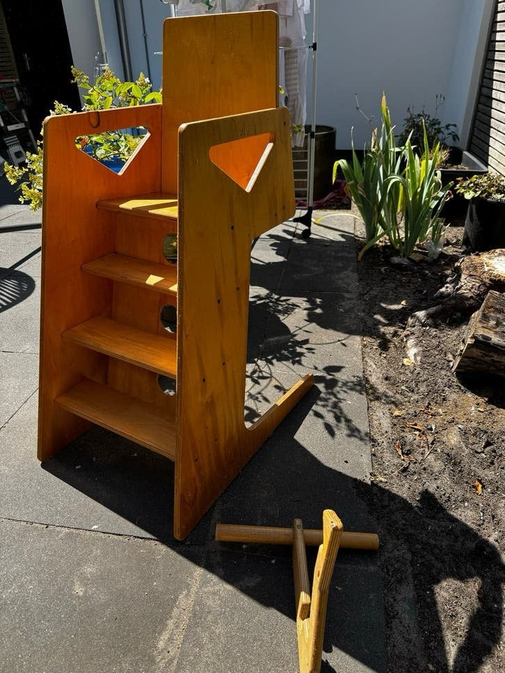 Houten kinderstoel, Kinderen en Baby's, Kinderstoelen, Ophalen, Gebruikt, Overige typen