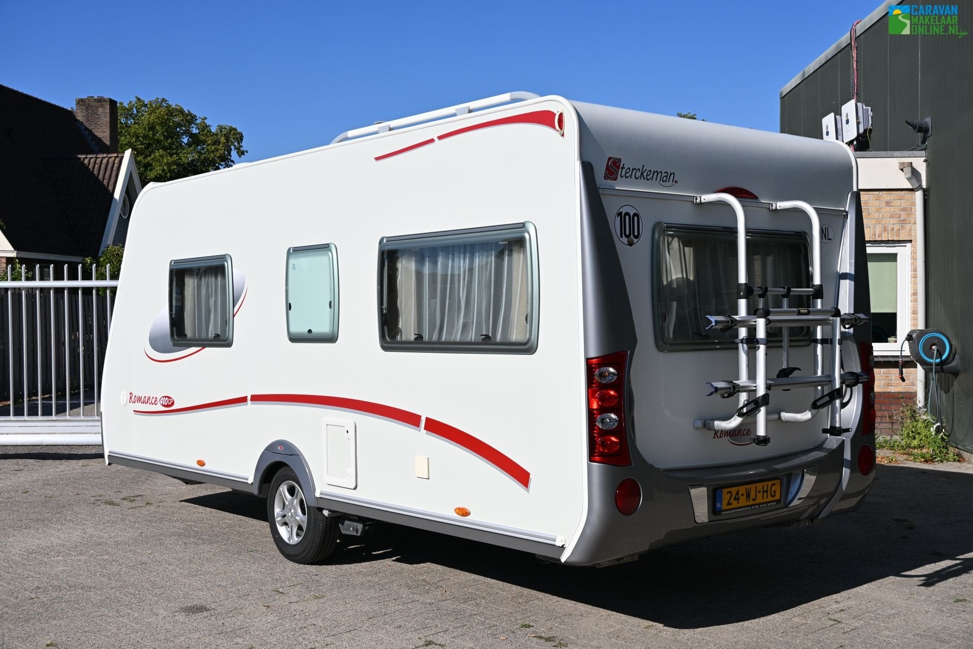 Sterckeman Romance 480 CP Queensbed|Mover|Voortent|luifel et, Overige typen, Kachel, Sterckeman, Rondzit