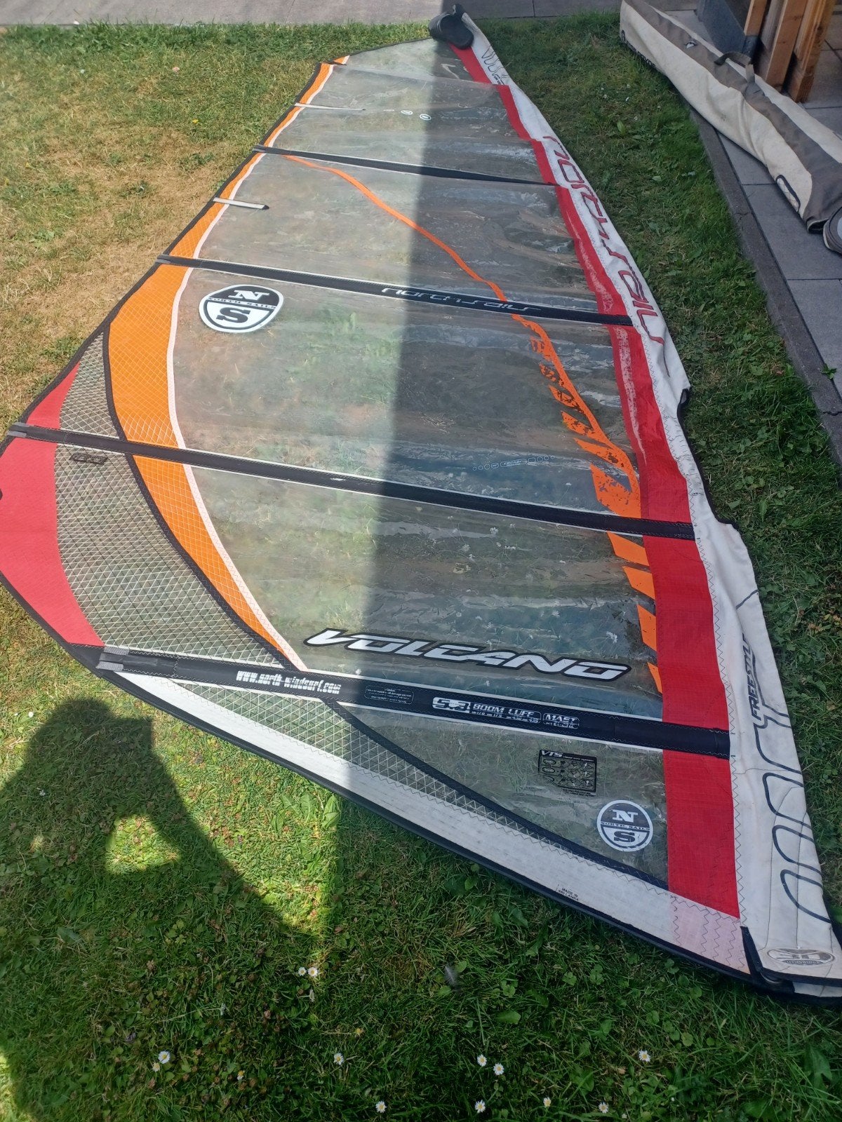 Windsurfzeilen, mast, giek en planken, Watersport en Boten, Windsurfen, Ophalen, Gebruikt, Complete set, 5 tot 6.5 m²