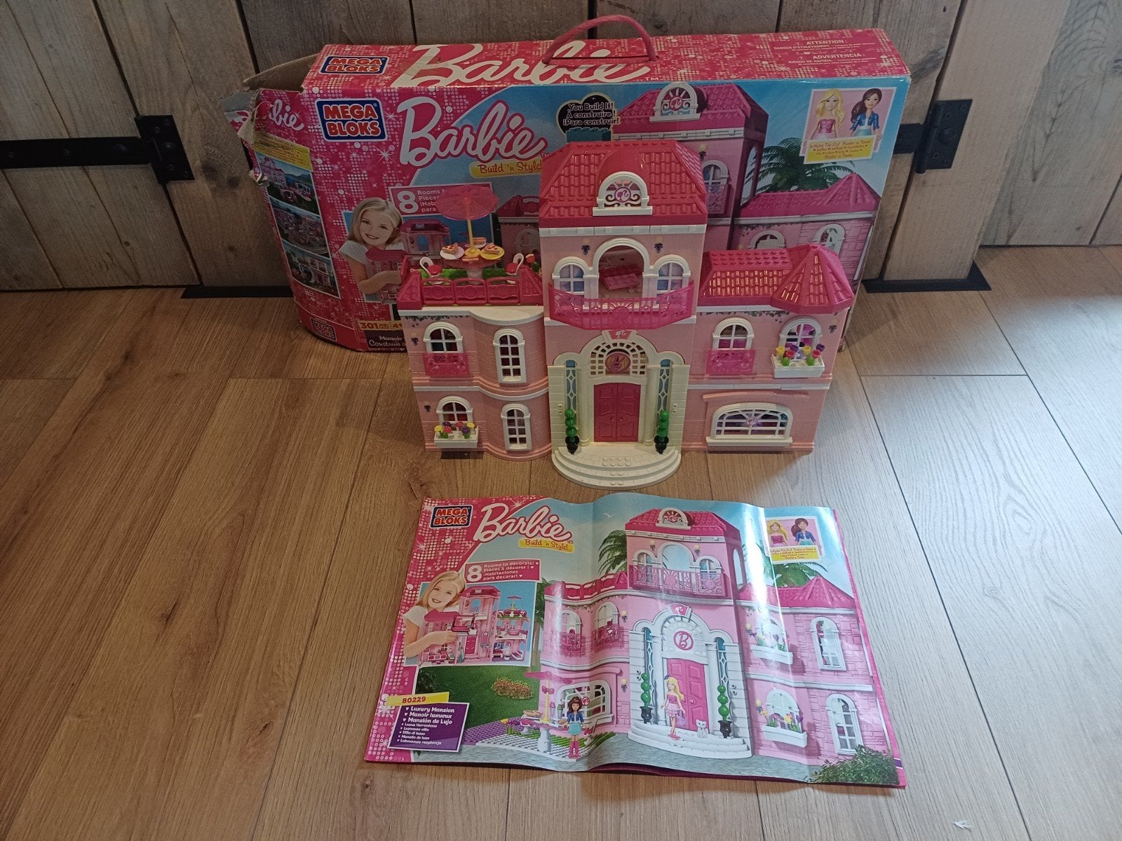 Barbiehuis van het merk Mega Bloks (passend op Lego), Kinderen en Baby's, Speelgoed | Bouwstenen, Ophalen, Gebruikt, Megabloks