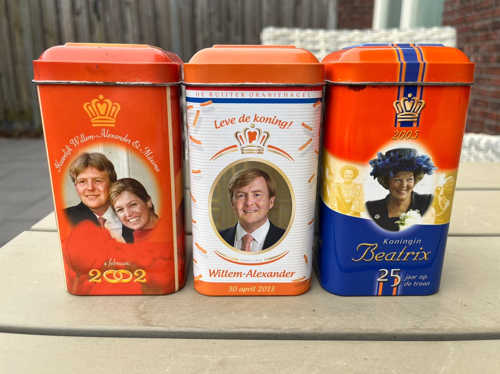 De Ruiter oranjehagel 3 blikjes, Ophalen of Verzenden, Zo goed als nieuw, Overige