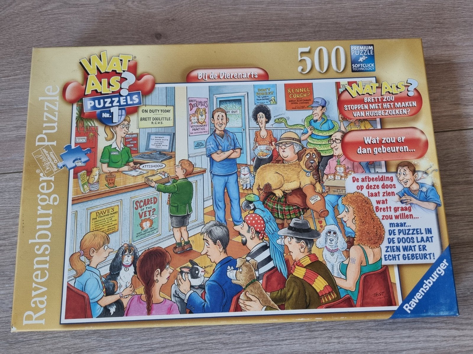 Ravensburger Wat Als? Puzzel - Brett de Vet - 500 stukjes, Ophalen of Verzenden, Meer dan 50 stukjes, Zo goed als nieuw, 6 jaar of ouder