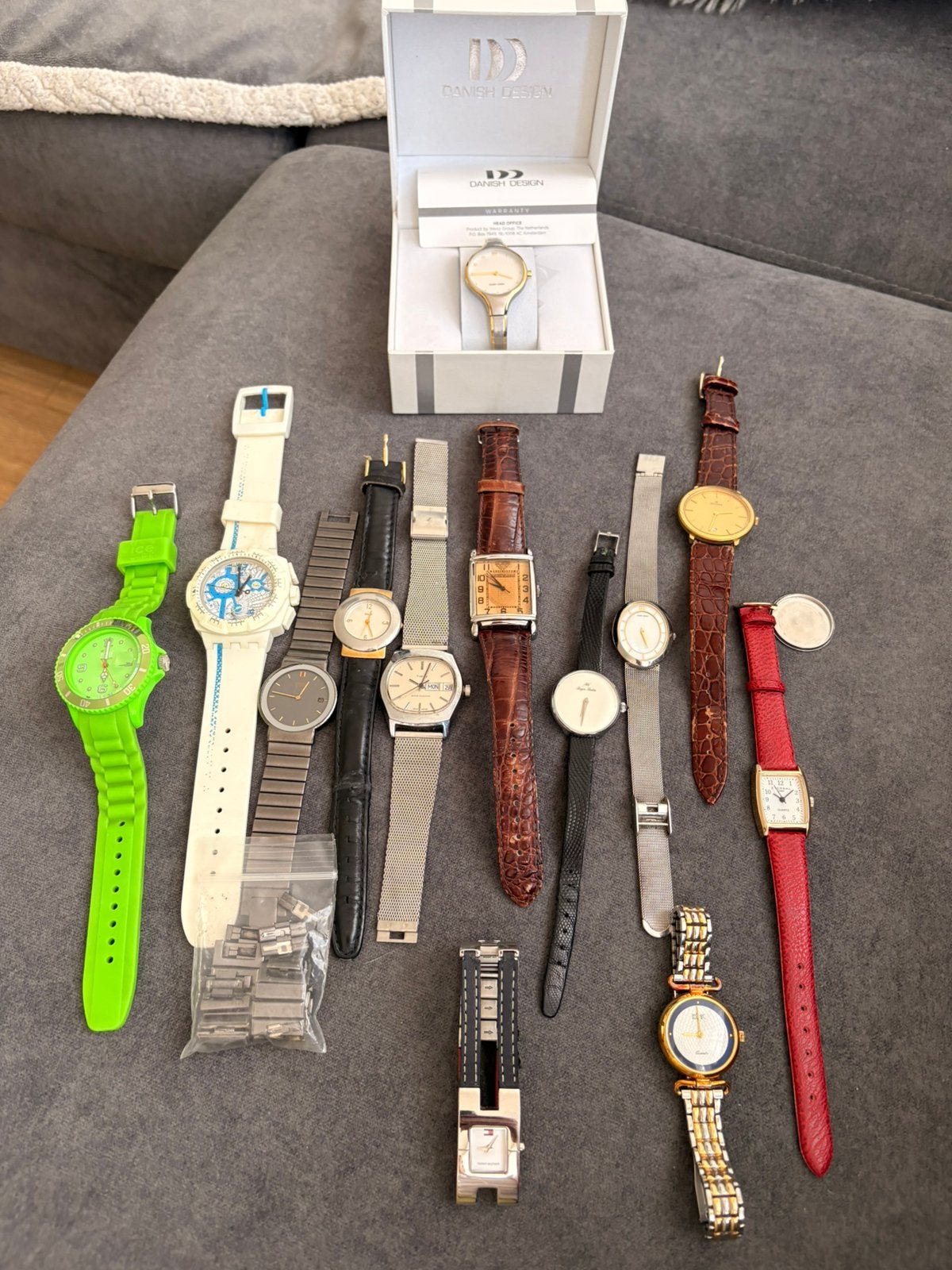 Partij horloges Seiko swatch Danish Design Armani Timex, Ophalen of Verzenden, Gebruikt, Staal, Seiko