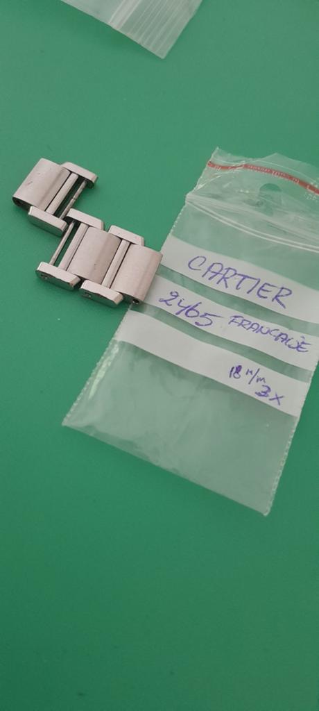 Cartier Française band links 18 mm, Gebruikt, Cartier , Genève,  Swiss, Nvt, Verzenden