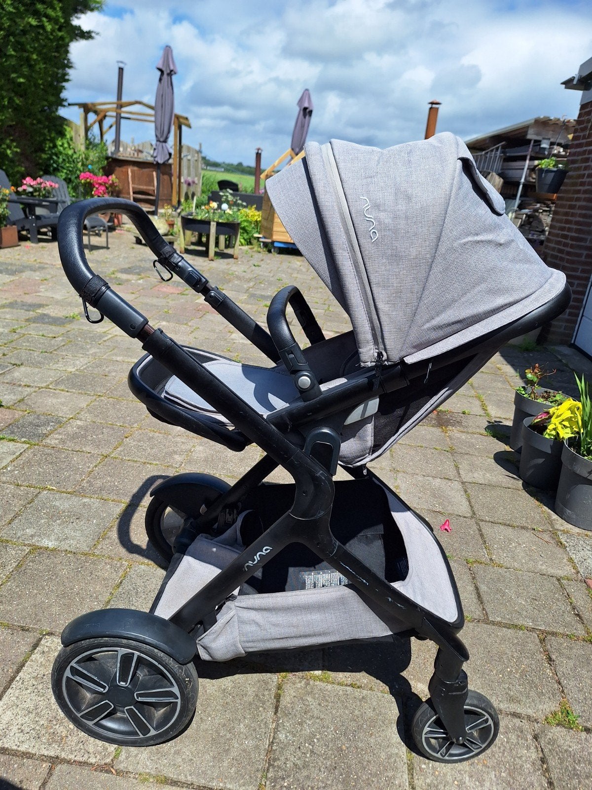 Nuna Demi Grow duo kinderwagen, Overige merken, Gebruikt, Ophalen of Verzenden, Luchtbanden