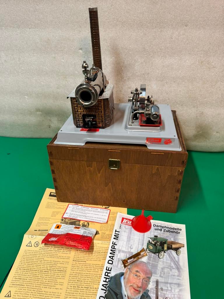Stoommachine Wilesco D10/60 jarig jubileum nieuw, Ophalen of Verzenden, Zo goed als nieuw, Groter dan 1:32
