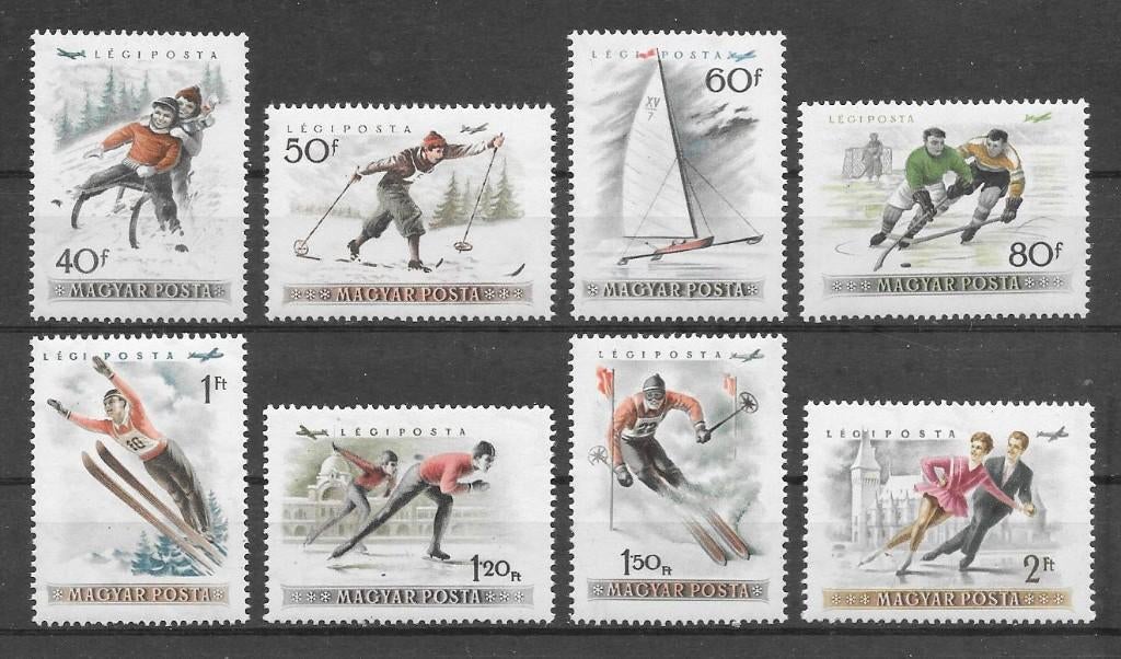 Hongarije 1955  Wintersport, Verzenden, Postfris