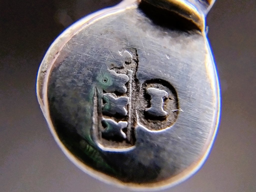 Zilveren miniatuur haardtang, A. van Geffen, Amsterdam, 1768, Verzenden, Zilver