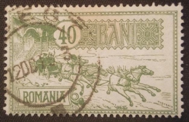 Roemenië nr. 143, Verzenden, Overige landen, Gestempeld