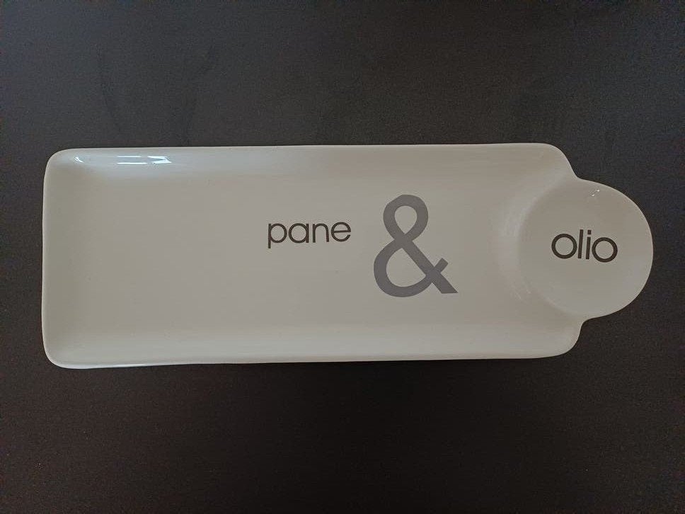 Pane & Olio brood en olie serveerschaal, Ophalen of Verzenden, Zo goed als nieuw