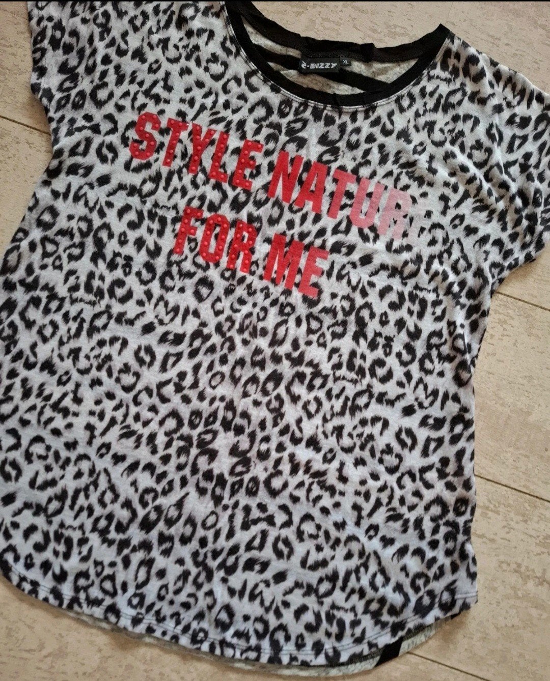 2-Bizzy t-shirt panter print maat XL, Bruin, Maat 46/48 (XL) of groter, Ophalen of Verzenden, Zo goed als nieuw