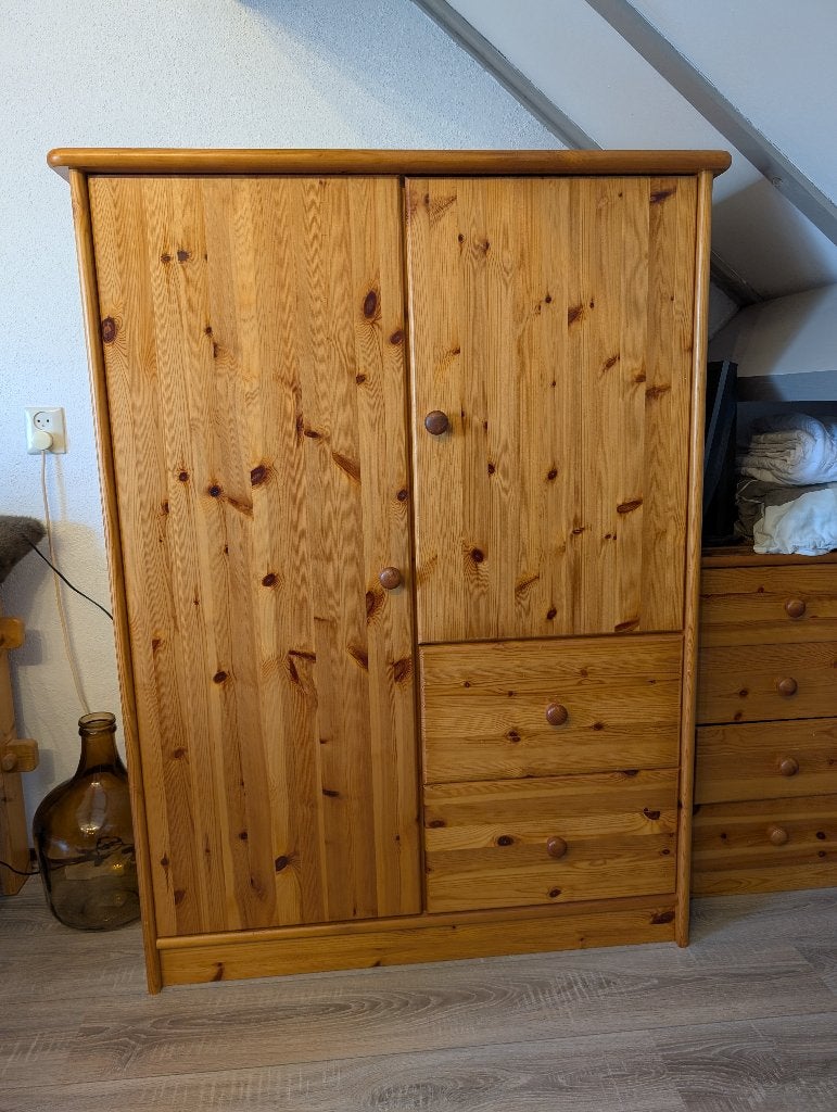 Kinderkledingkast, Gebruikt, 100 tot 150 cm, 50 tot 100 cm, Grenenhout