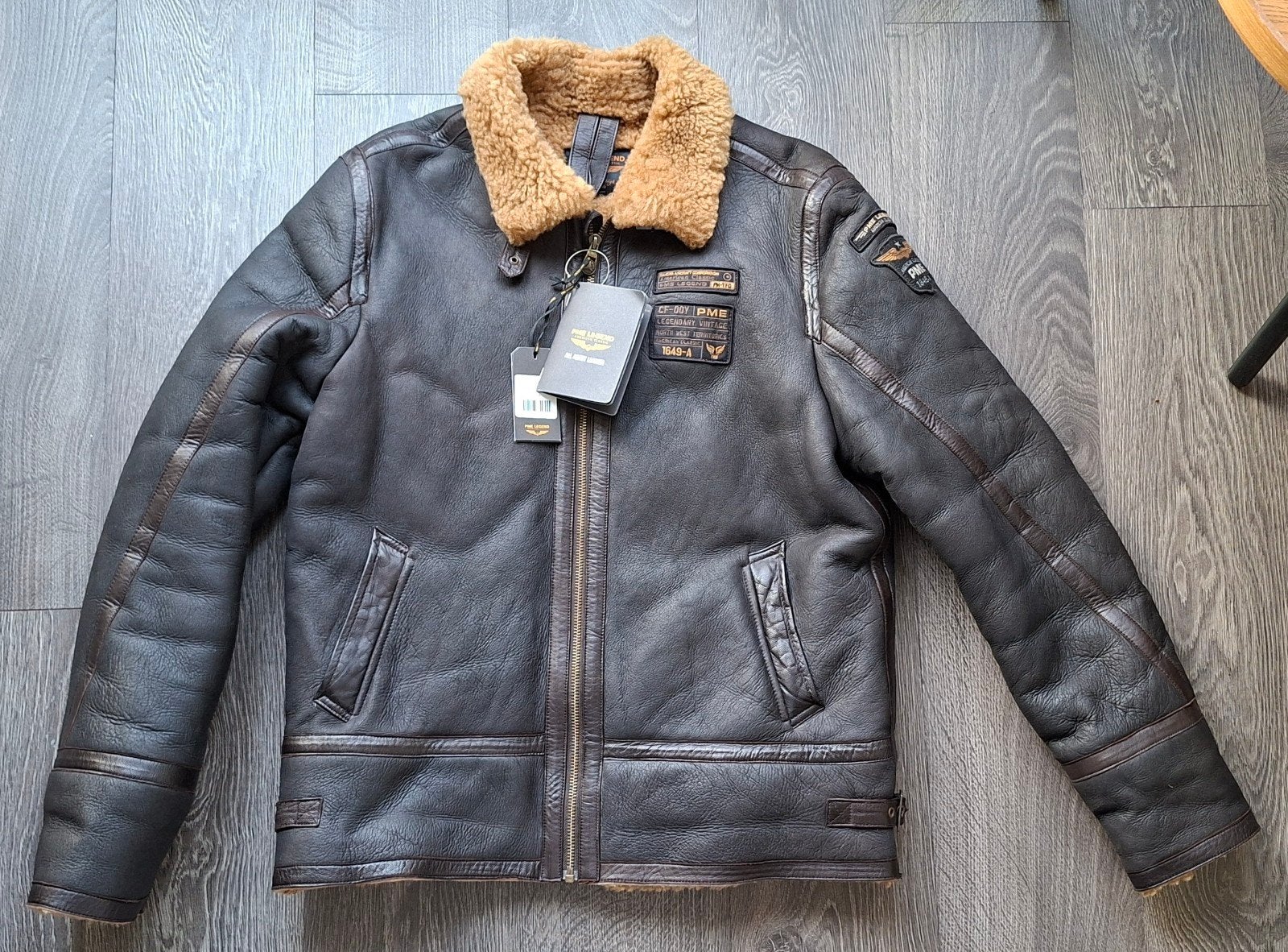 PME Sheepskin, maat XL, Ophalen, Bruin, Maat 56/58 (XL), Zo goed als nieuw