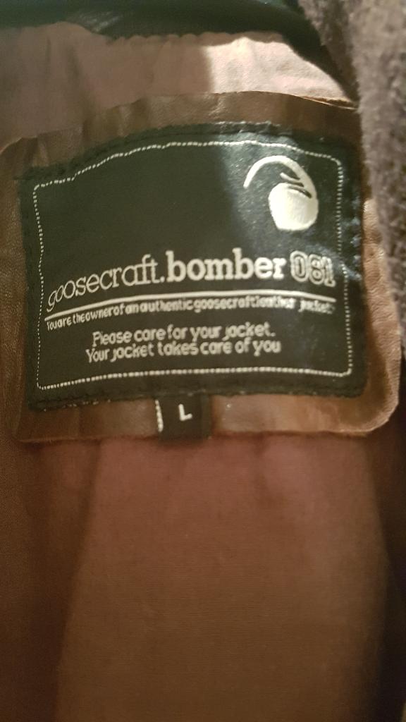 Motorjack GOOSECRAFT BOMBER,Large, Goosecraft, Dames, Jas | leer, Ophalen of Verzenden