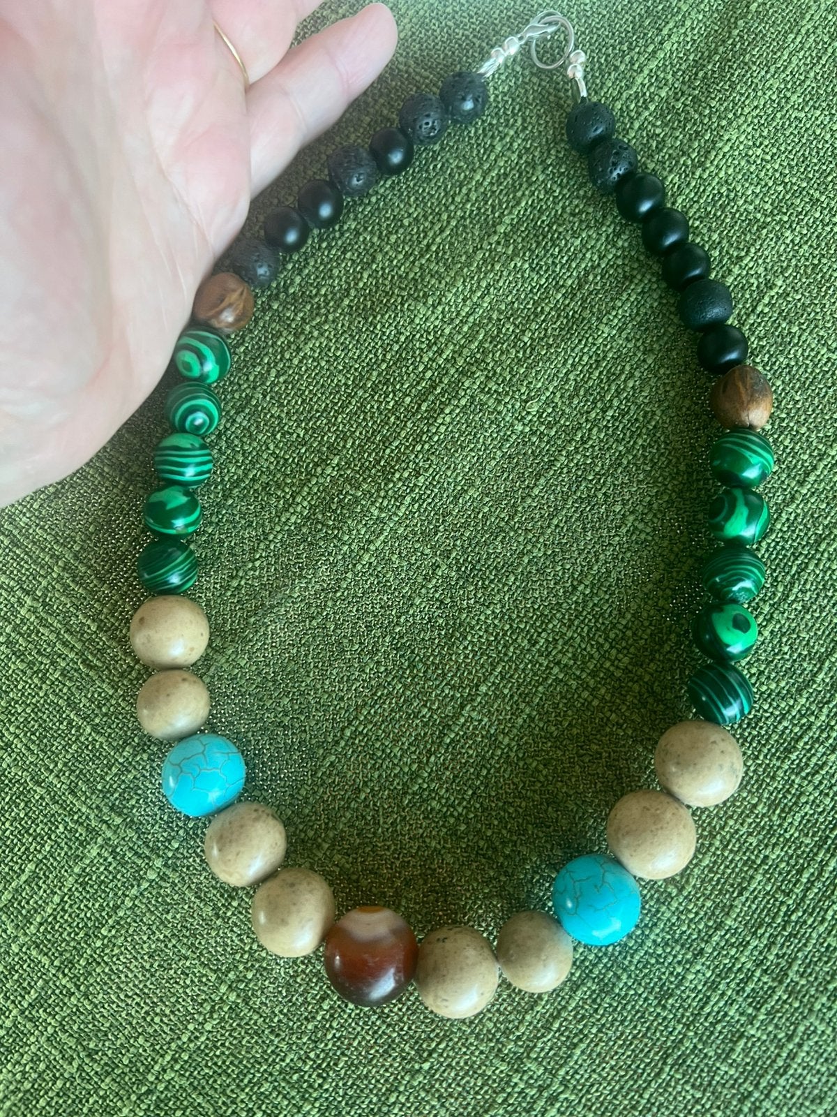 Semi Precious Edelstenen Collier please see pictures, Ophalen of Verzenden, Zo goed als nieuw, Steen of Mineraal