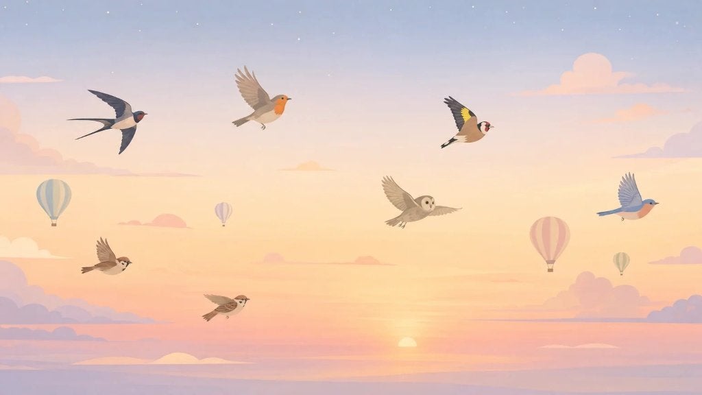 Vogel behang kinderkamer – luchtballonnen op maat, Modern, Ophalen of Verzenden, Fotobehang, Dieren