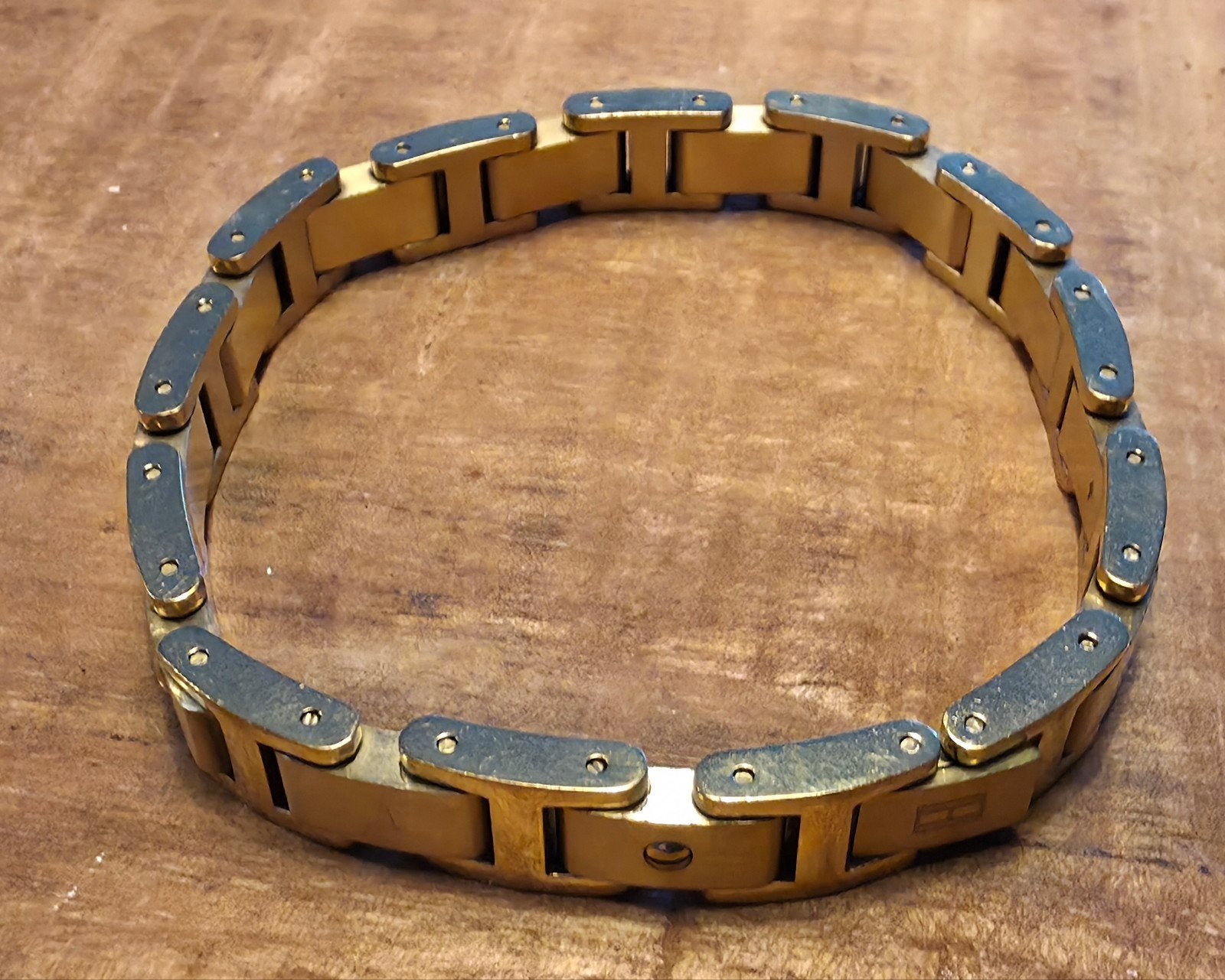 Tommy Hilfiger armband goudkleurig, Ophalen of Verzenden, Gebruikt, Goud, Staal