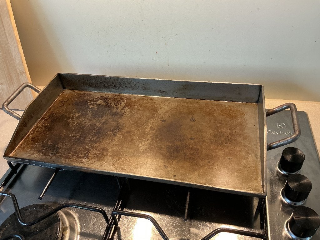 bakplaat / plancha voor bbq of gas, Ophalen of Verzenden, Gebruikt
