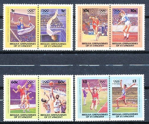 Bequia, Grenadines of St. Vincent 1984 M34-41 pf., Ophalen of Verzenden, Postfris, Midden-Amerika