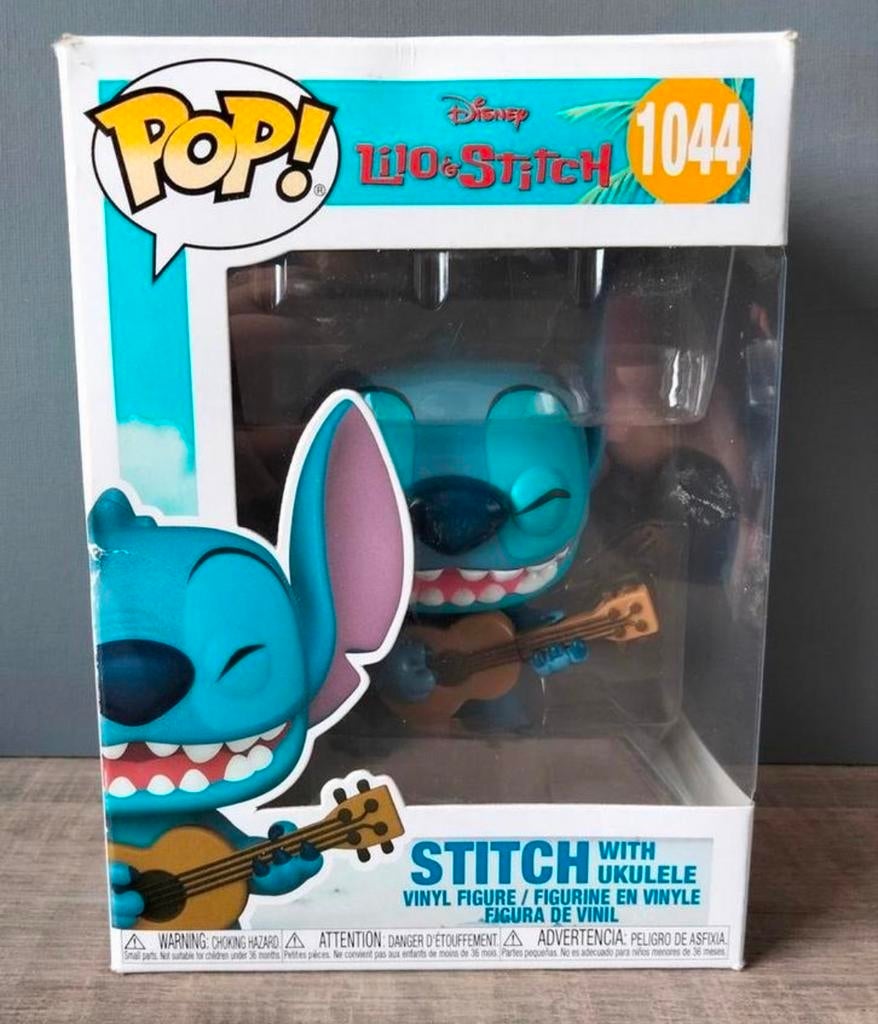 1044 Stitch With Ukulele Disney Lilo En Stitch Funko Pop, Ophalen of Verzenden, Zo goed als nieuw