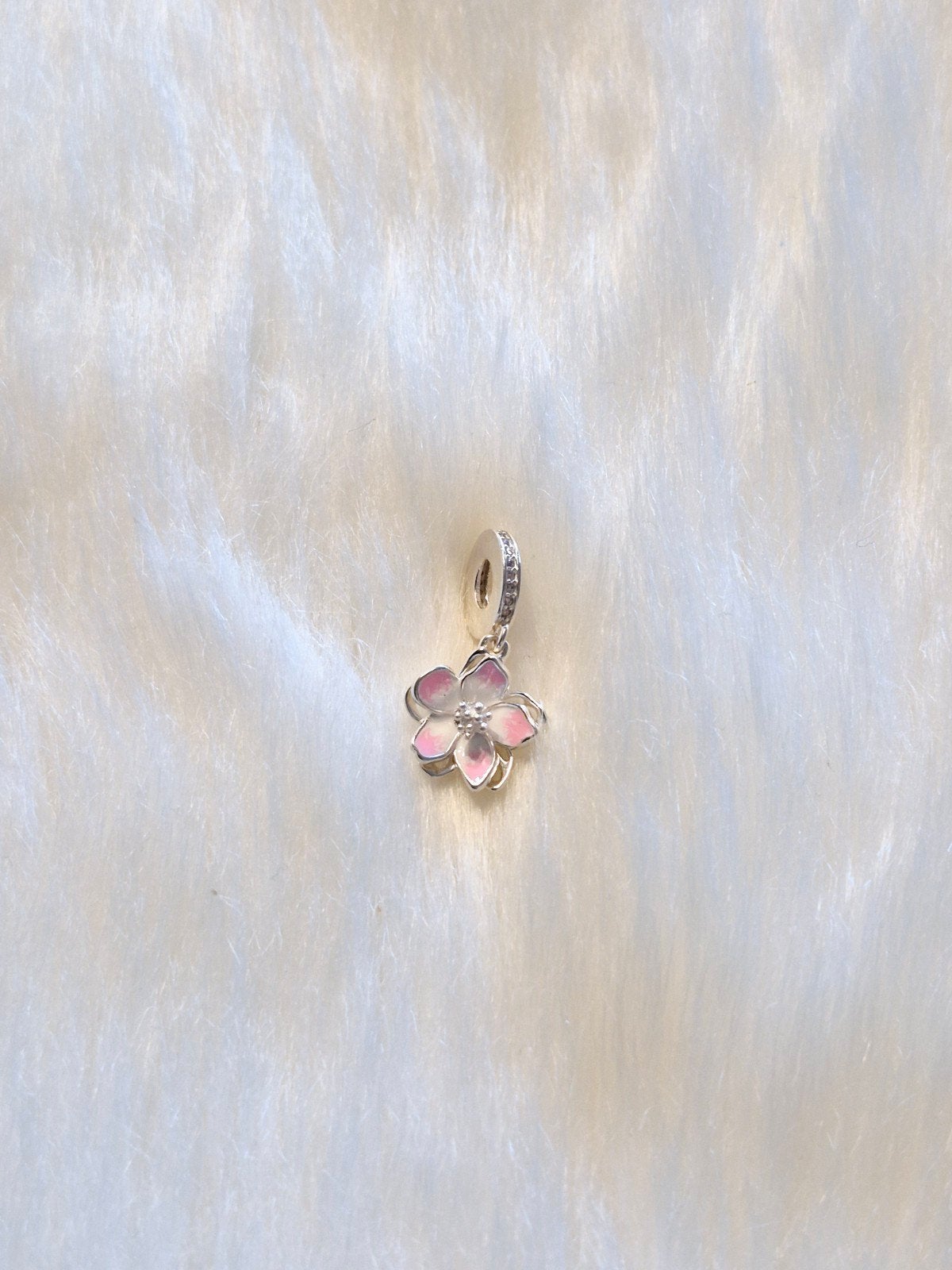 Pandora Kersenbloesem Bedel 925 Zilver, Sieraden, Tassen en Uiterlijk, Ophalen of Verzenden