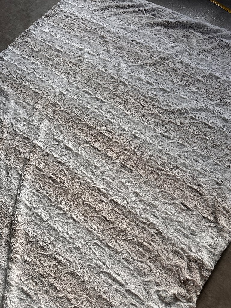 Zachte grijze plaid/woondeken - 170x130 cm, 130 cm, Zo goed als nieuw, Plaid, Grijs