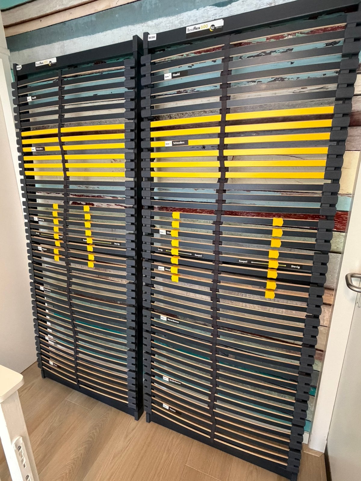 2x Bossflex 600 Beterbed 80x200 cm, Ophalen, Gebruikt, Eenpersoons, 80 cm