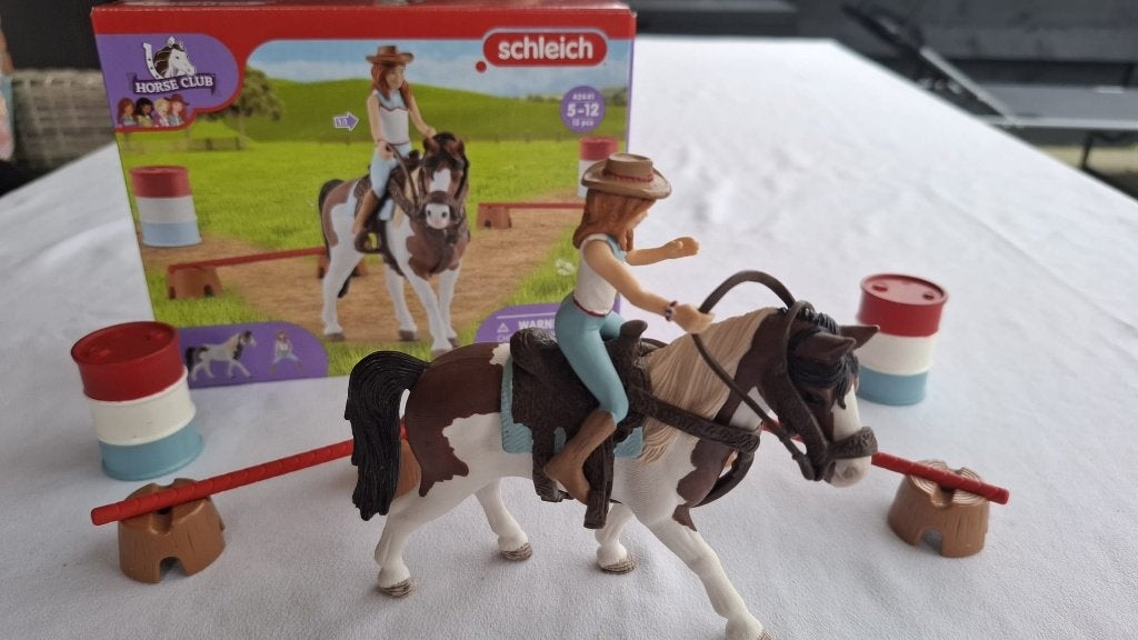 Schleich Horse Club 42441 Western Riding Set Hannah, Ophalen of Verzenden, Zo goed als nieuw