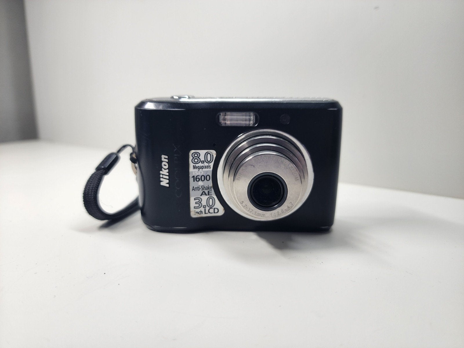 Nikon Coolpix L18 Compactcamera - Zwart, Ingebouwde flitser, Gebruikt, Ophalen of Verzenden, Compactcamera
