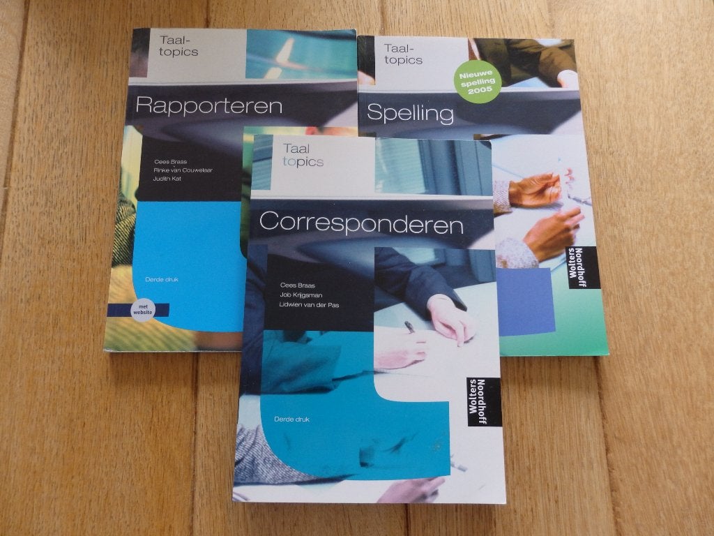 Taal-Topics Rapporteren Spelling Corresponderen Cees Braas, Cees Braas, Zo goed als nieuw, Beta, HBO