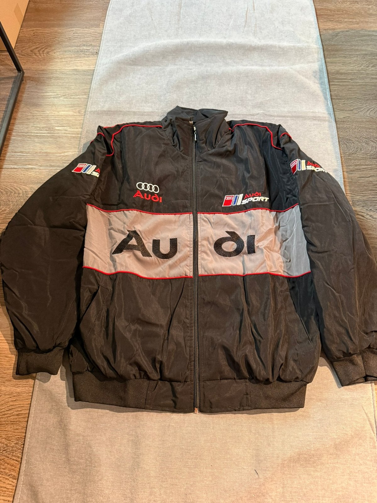 Audi Racing Jas (Maat XL) Vintage, Ophalen of Verzenden, Zo goed als nieuw, Maat 56/58 (XL), Zwart