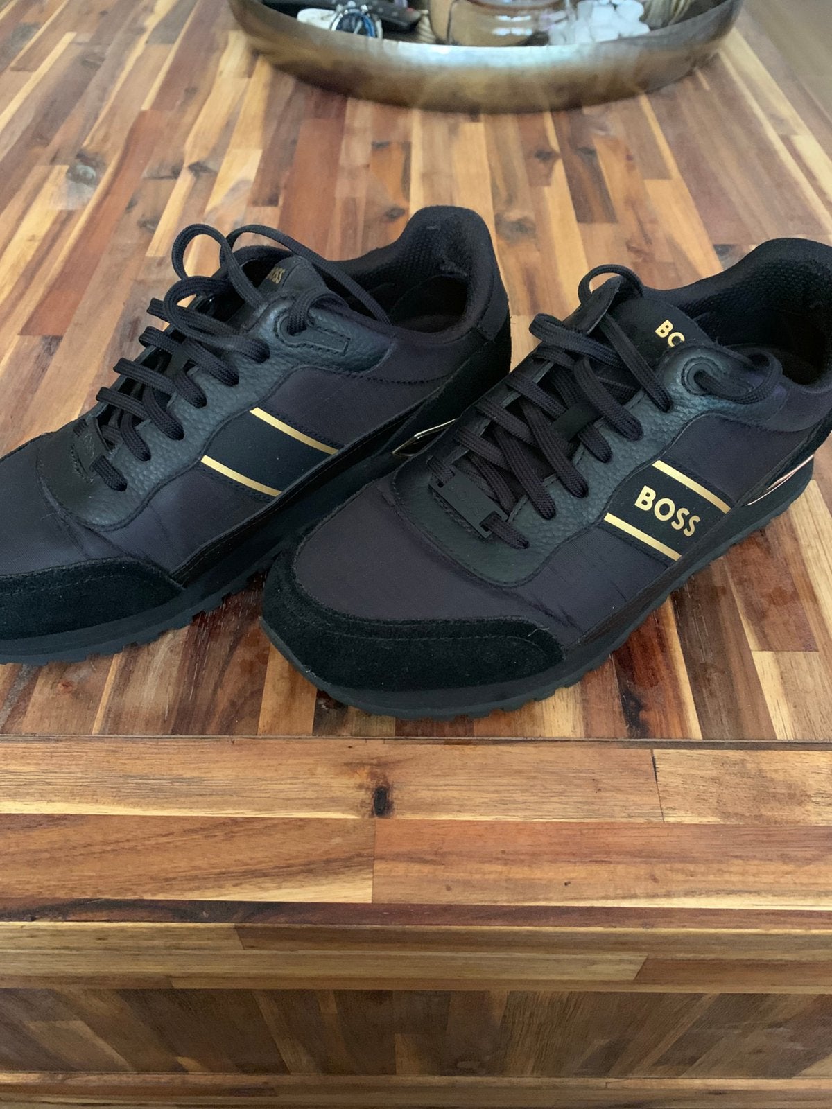 Boss schoenen zwart goud maat 42, Kleding | Heren, Schoenen, Ophalen, Gedragen, Zwart
