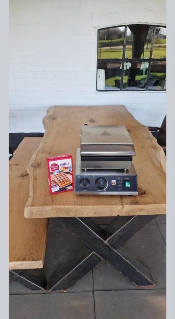 Wafelijzer te huur incl. 400g wafelmix – €20/dag, Ophalen