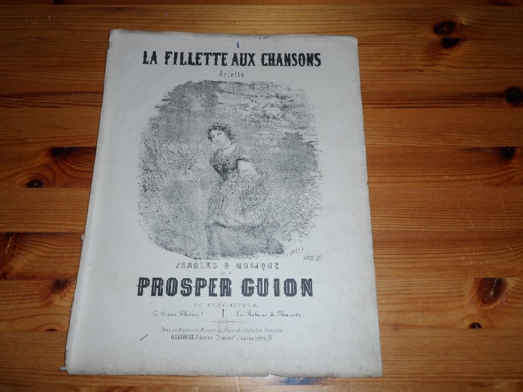 La fillette aux chansons - prosper guion, Muziek en Instrumenten, Bladmuziek, Piano, Gebruikt, Ophalen of Verzenden, Artiest of Componist