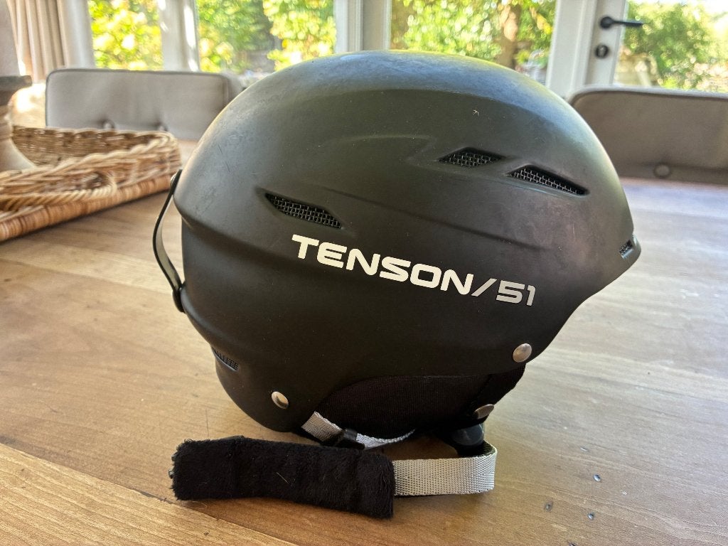 Tenson Skihelm Zwart - Maat M, Overige merken, Gebruikt, Overige typen, Ophalen of Verzenden