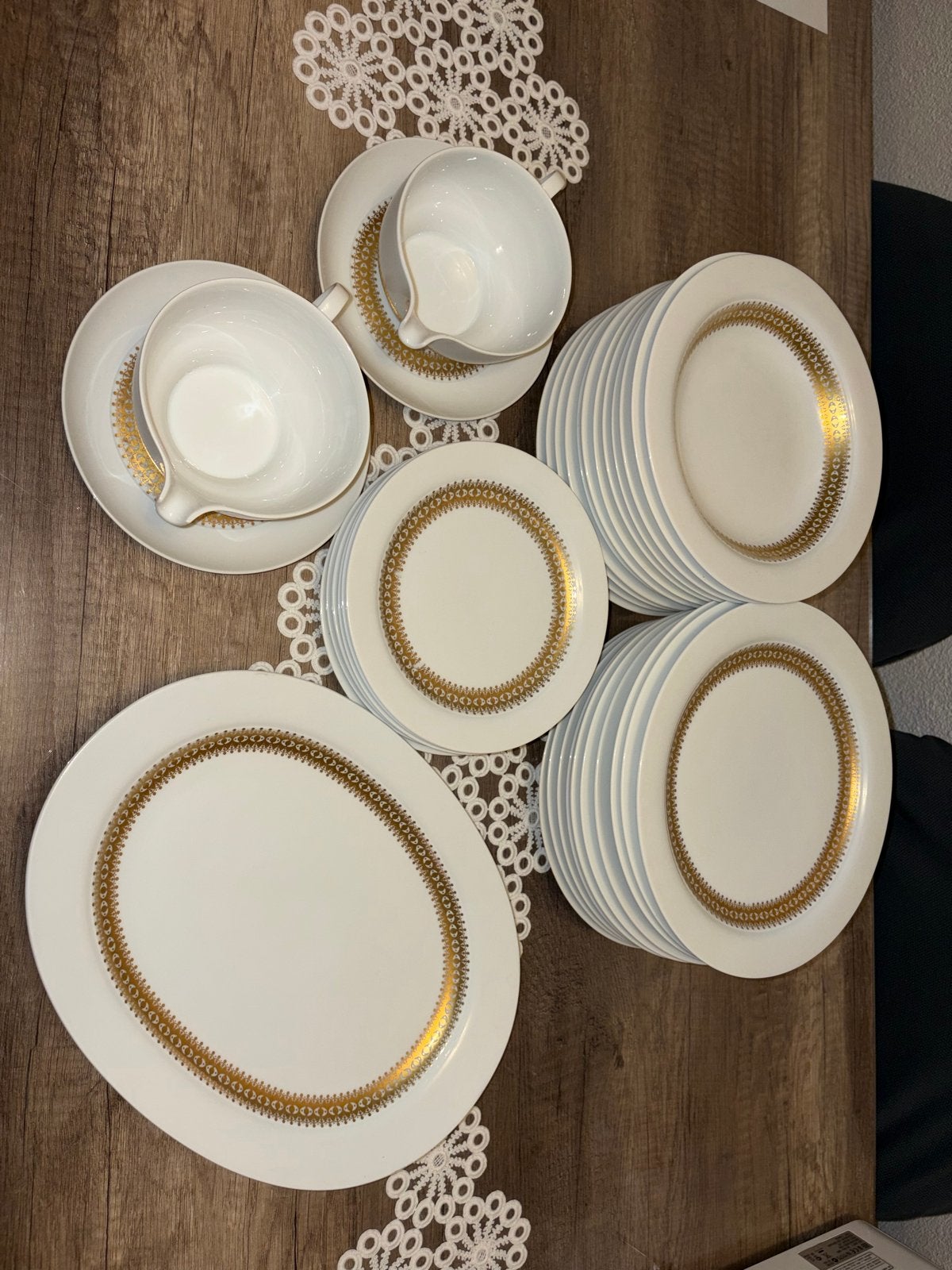 Thomas Germany Servies - Wit met Gouden Rand, Ophalen, Overige merken, Vintage, Zo goed als nieuw