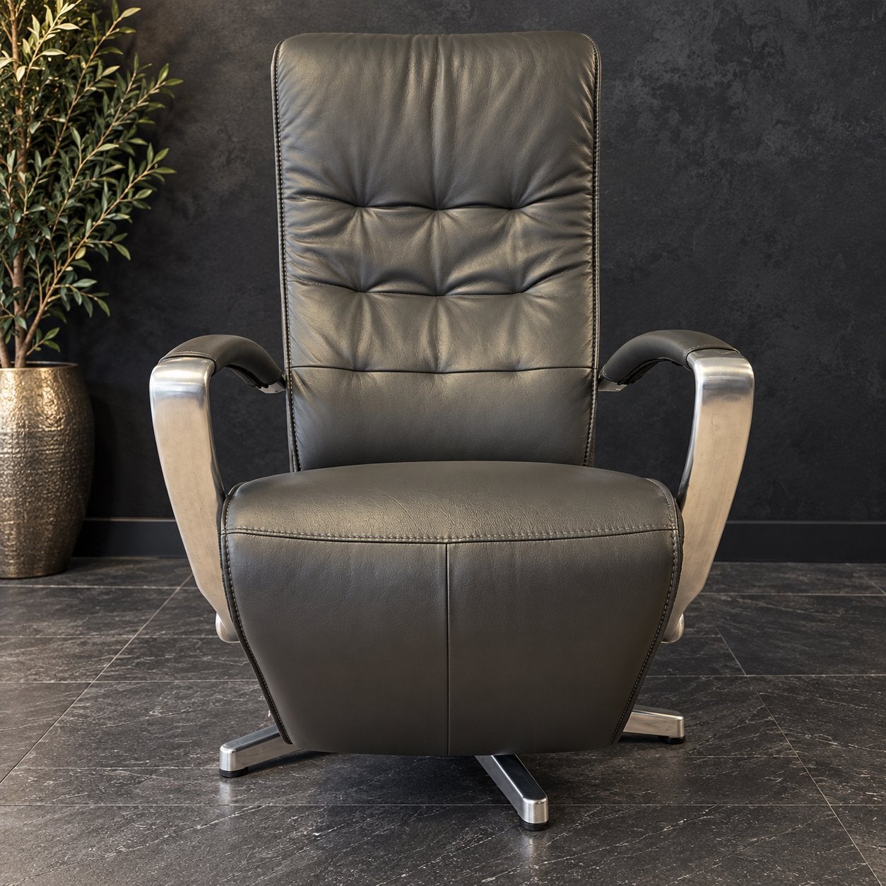 Sta op Stoel Prominent Echt Leder Gratis Bezorgd! + Garantie, Ophalen of Verzenden, Zo goed als nieuw, Minder dan 75 cm, 50 tot 75 cm