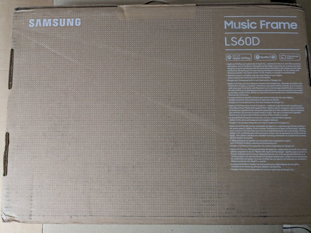 Samsung Music Frame HW-LS60D (*NIEUW* in gesealde doos), Ophalen of Verzenden, Bluetooth, Nieuw