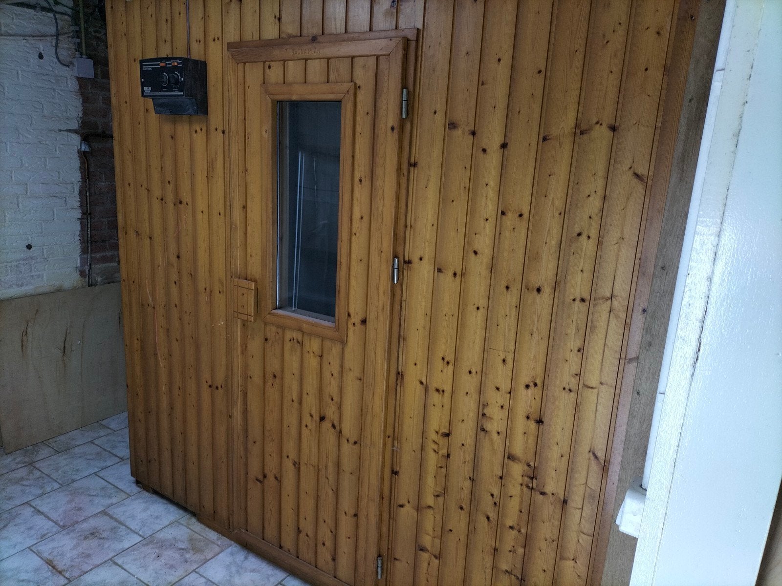 Complete Finse Sauna - Helo Sauna, Sport en Fitness, Ophalen, Gebruikt, Fins of Traditioneel, Complete sauna