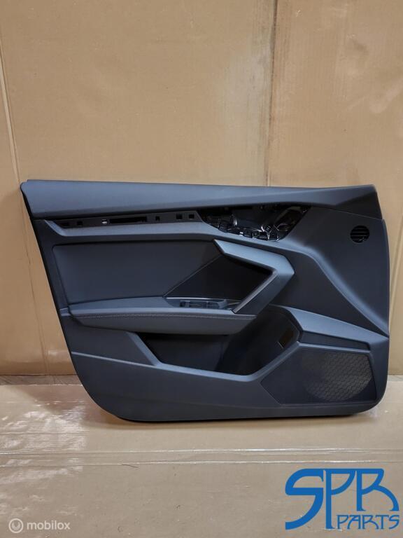 Deurpaneel Linksvoor Leder Audi S3 A3 8Y ZWARTE STIKSELS LED, Gebruikt, AUDI, Audi, Ophalen of Verzenden