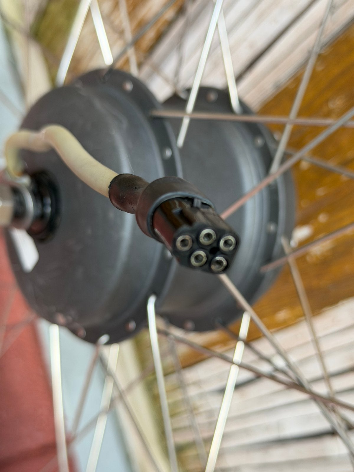 Gazelle elektrische Fiets Voor Wiel Motor,5 pin,Werk prima, Fietsen en Brommers, Zo goed als nieuw, Motor, Aluminium, Ophalen