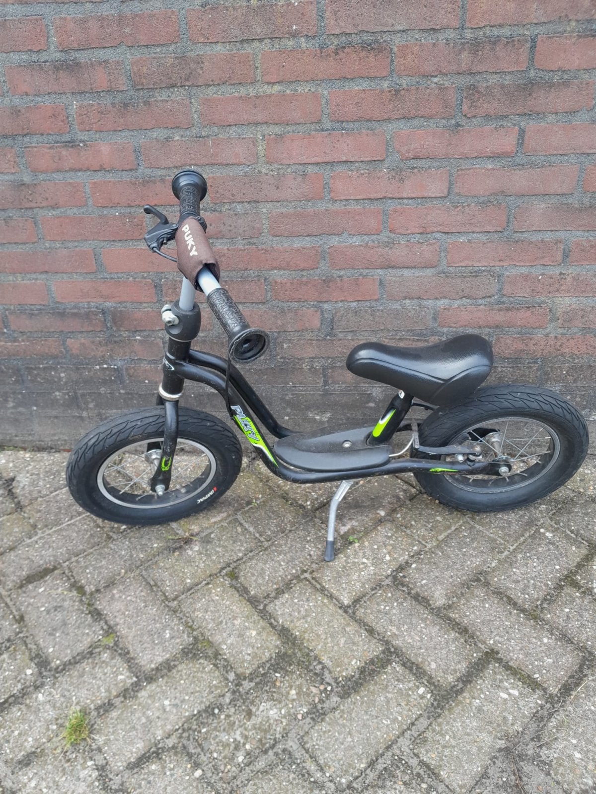Puky loopfiets, zwart, 12 inch, Fietsen en Brommers, Ophalen, Gebruikt, Minder dan 16 inch