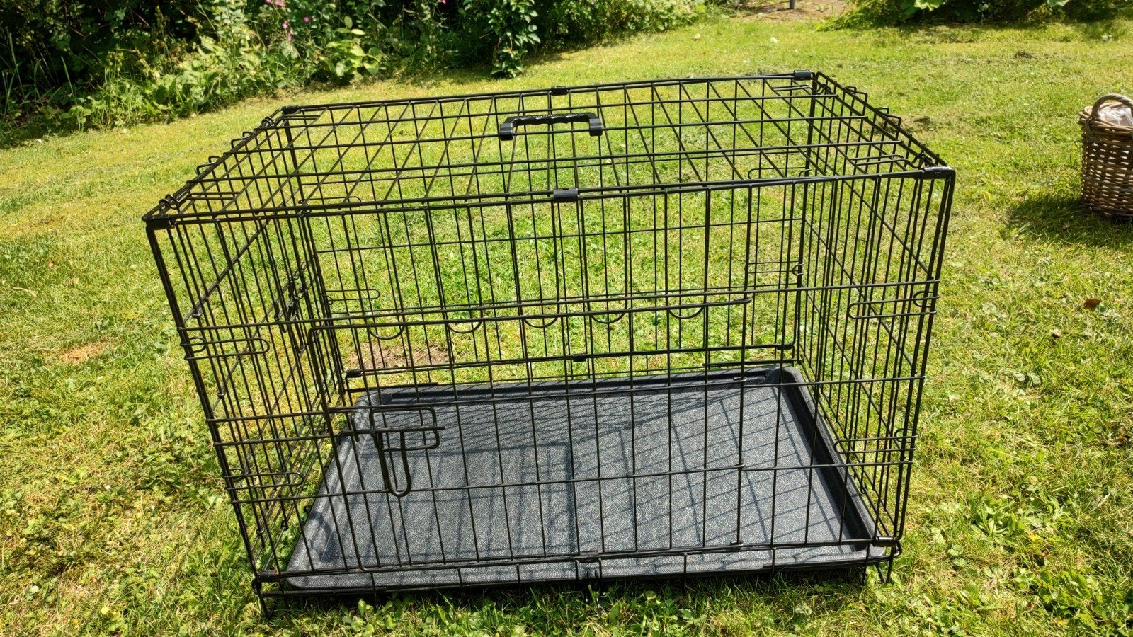 Hondenbench met hoes, Dieren en Toebehoren, Ophalen, Zo goed als nieuw