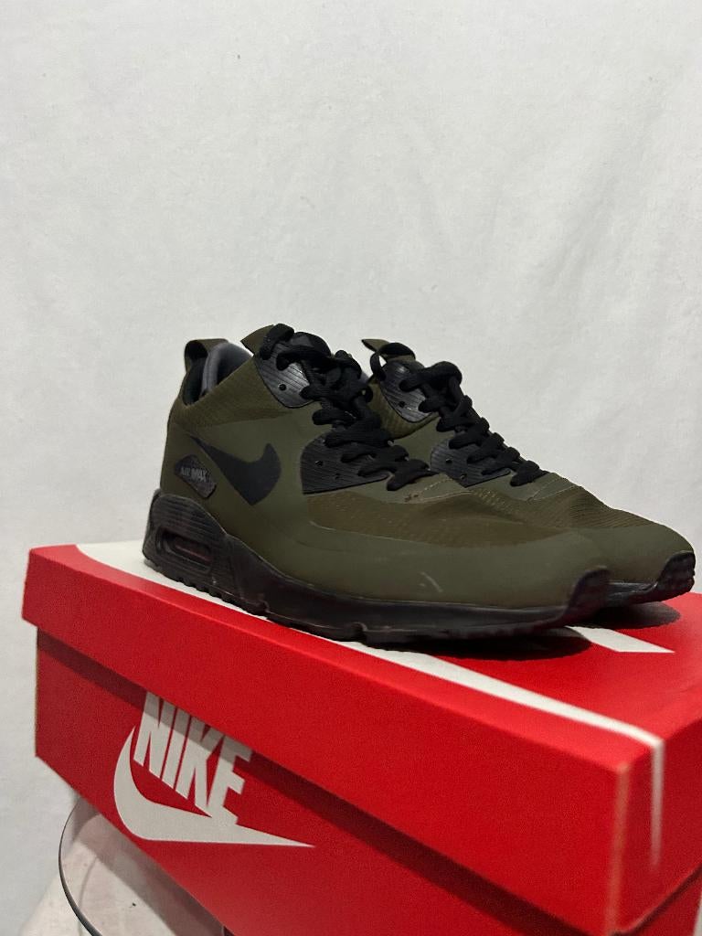ALS NIEUW! Maat 42,5 - Nike Air Max 90 Winter Mid Dark Loden, Overige kleuren, Verzenden, Nike, Nike