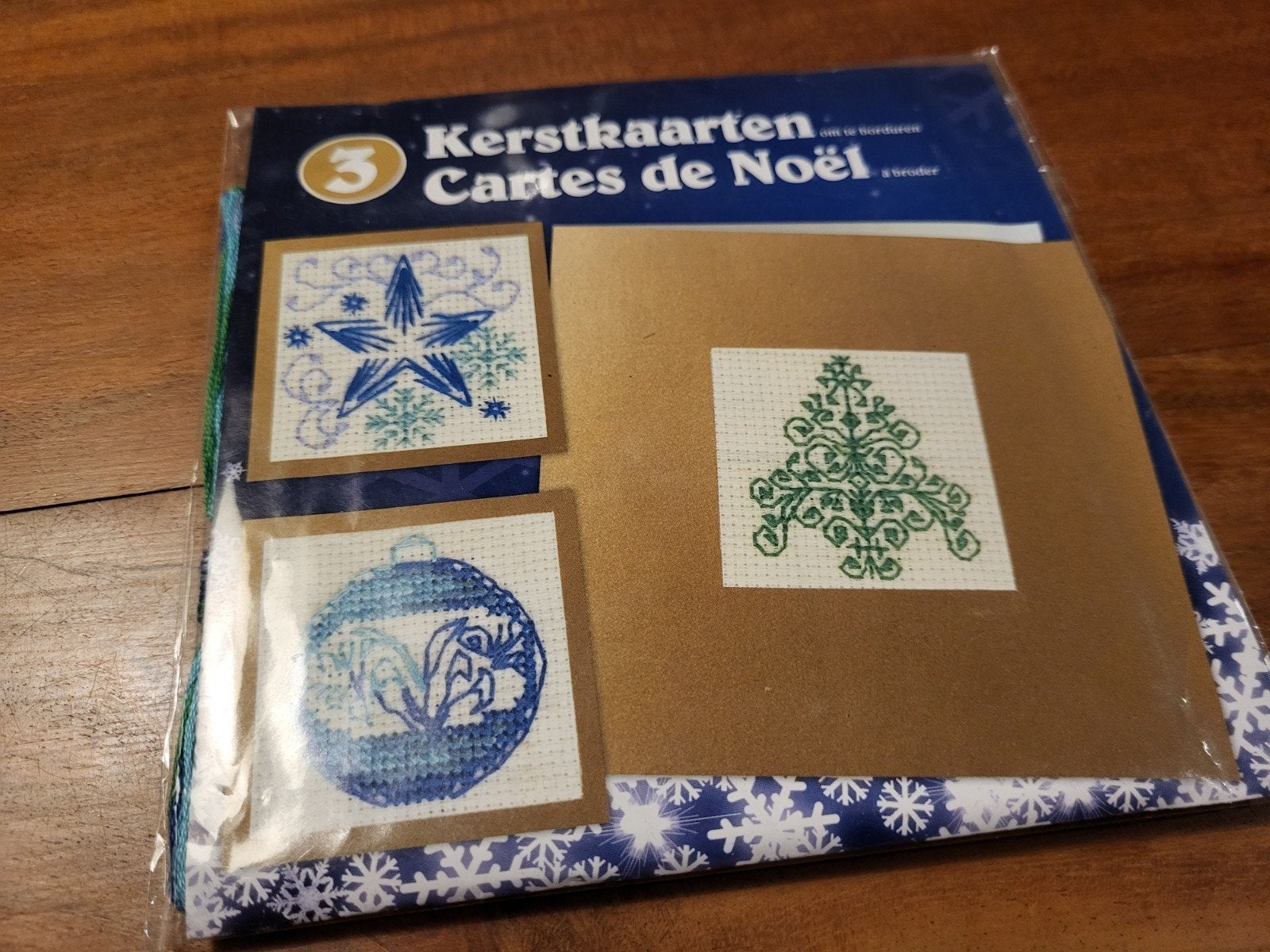 *Nieuw* borduurpakketten voor het maken van kerstkaarten, Hobby en Vrije tijd, Ophalen of Verzenden, Nieuw, Borduurpakket