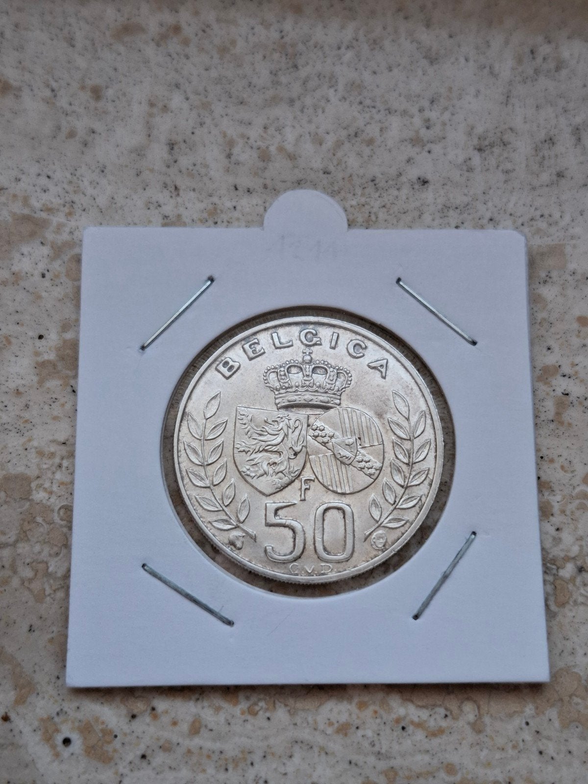 50 frank / francs 1960 zilver, Zilver, Ophalen of Verzenden, Losse munt, Zilver