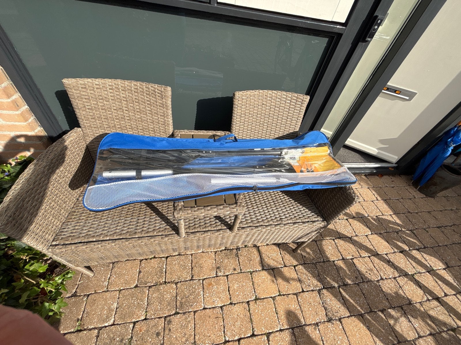 Nieuwe combi peddel set in handige hoes, Watersport en Boten, Ophalen, Nieuw, Dubbelbladige peddel