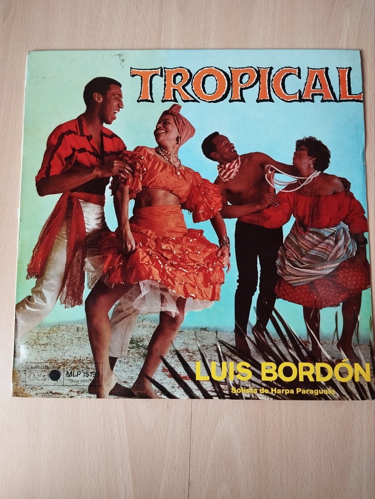 Luis Bordón - Tropical LP (Van) - Latijns-Amerikaanse Harp, Cd's en Dvd's, Ophalen of Verzenden, Gebruikt, 12 inch